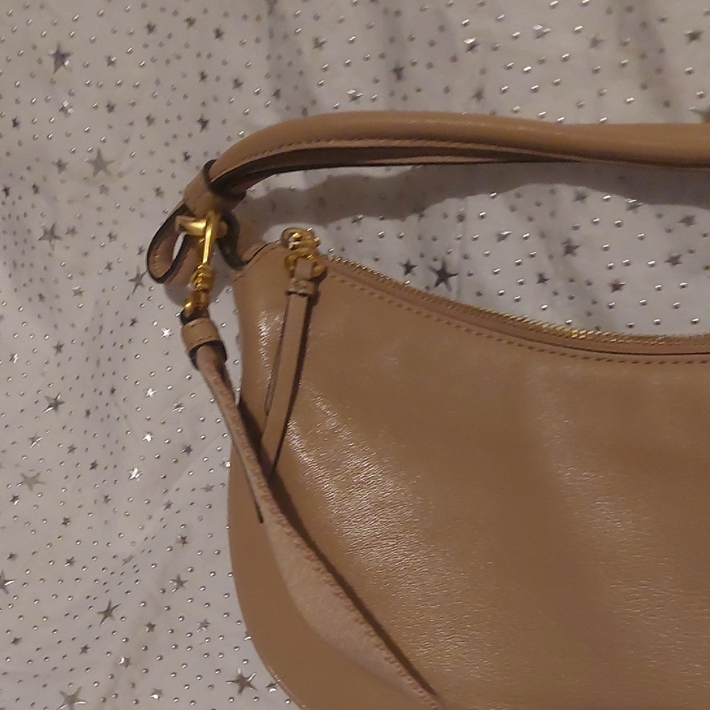 Donna Karan Roslyn Small Leather Hobo Bag - Fawn - Picture 6 of 10